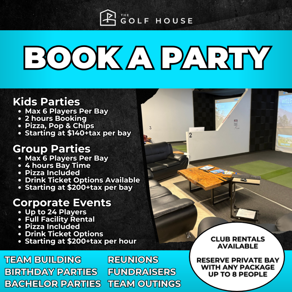 Book your golf party or event